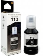 Чернила NV-Print NVP 110, 140 мл, черный, совместимые, пигментные для Epson M1100/M1120/M1140/M1170/M1180/M2140/M2170/M3140/M3170/M3180 (NV-C13T03P14A)