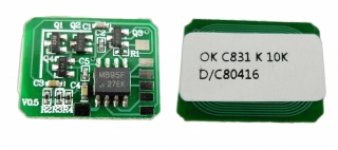 Чип ELP Imaging ELP-C831-K для Oki (44844508), черный, 10000 страниц