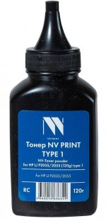 Тонер NV Print универсальный 120 г, черный, совместимый для LaserJet P2035/2055 (NV-HP LJ P2035(120г)type1)