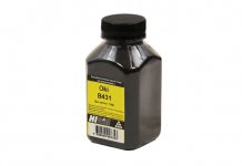 Тонер Hi-Black, бутыль 110 г, черный, совместимый для Oki B431D (201040839542)