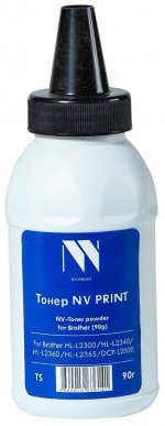 Тонер NV Print, бутыль 90 г, черный, совместимый для Brother HL-L2300/HL-L2340/HL-L2360/HL-L2365/DCP-L2500