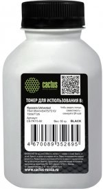 Тонер Cactus Universal, бутыль 50 г, совместимый для Kyocera (CS-TKY3-50)