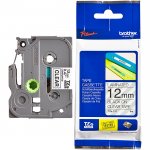 Кассета с наклейками Brother TZE131, 1.2 см x 8 м, черный на прозрачном, оригинальная