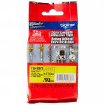 Кассета с наклейками Brother TZES641, 1.8 см x 8 м, черный на желтом, оригинальная