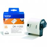 Кассета с наклейками Brother DK11202, 300 шт 62x100мм, черный на белом, оригинальная