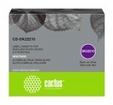 Кассета с наклейками Cactus CS-DK22210, 2.9 см x 30.48м, черный на белом, совместимая