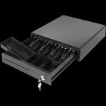 Денежный ящик PayTor HT-335P, металл, черный, механический, ячеек купюры/монеты: 4 шт./3 шт. (HT-335P)