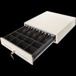 Денежный ящик PayTor MK-410S, металл, бежевый, электромеханический, ячеек купюры/монеты: 5 шт./8 шт., распиновка: АТОЛ (MK-410-5111-13W1-1)