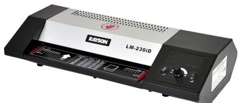 Ламинатор Rayson LM-230iD, A4, 60 мкм - 250 мкм, валов:4, горячее + холодное ламинирование, 45 см/мин., реверс, черный/серый (LM-230iD)