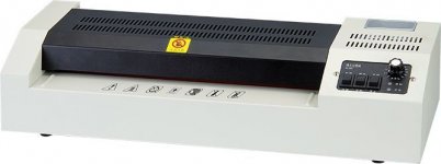 Ламинатор Deli E3895-EU, A3, 50 мкм - 200 мкм, горячее ламинирование, 60 см/мин., белый/черный