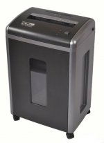 Шредер Jinpex JP-620C, секретность 3/P-3/T-2, 300 см/мин., крошка - 4 мм x 50 мм, объем 22 л, кол-во листов до 9 шт., скобы, карты, CD, черный/серый (JP-620C)