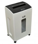 Шредер Jinpex JP-650C, секретность 3/P-4, 300 см/мин., фрагменты - 4 мм x 5 см, объем 22 л, кол-во листов до 15 шт., скрепки, скобы, карты, CD, черный/белый