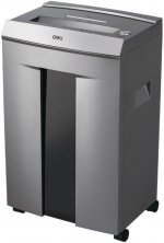 Шредер Deli 9905, секретность 5/P-5, фрагменты - 2 мм x 1.5 см, объем 20 л, кол-во листов до 10 шт., скрепки, скобы, карты, CD, серый/черный