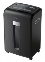 Шредер Deli E14400, секретность 4/P-4, фрагменты - 4 мм x 4 см, объем 31 л, кол-во листов до 16 шт., скрепки, скобы, карты, CD, черный