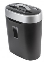 Шредер Brauberg S8, секретность P-4, фрагменты - 4 мм x 1.8 см, объем 16 л, кол-во листов до 8 шт., скобы, карты, CD, черный (530962)