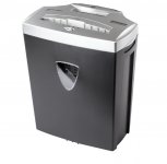 Шредер Brauberg S12, секретность P-4, фрагменты - 4 мм x 3.5 см, объем 25 л, кол-во листов до 12 шт., скобы, карты, CD, серебристый/черный (531774)
