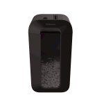 Шредер FELLOWES PowerShred LX65, секретность P-4, фрагменты - 4 мм x 4 см, объем 22 л, кол-во листов до 10 шт., скрепки, скобы, карты, черный (FS-44007)