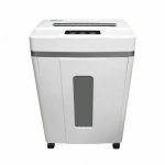 Шредер Office Kit S200TS 0.8x1, секретность P-7, 210 см/мин., перекрестный - 800 мкм x 1 мм, объем 25 л, кол-во листов до 5 шт., скобы, карты, CD, белый (OK0801S200)