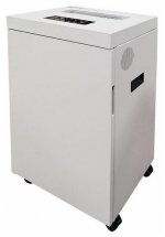 Шредер Office Kit S500 2x15, секретность 4/P-5, 300 см/мин., перекрестный - 2 мм x 1.5 см, объем 50 л, кол-во листов до 15 шт., скрепки, скобы, карты, CD, белый (OK0215S500)
