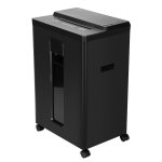 Шредер Brauberg PROFESSIONAL CM-1522x, секретность P-4, 180 см/мин., перекрестный - 4 мм x 4 см, объем 22 л, кол-во листов до 15 шт., скобы, карты, CD, черный (533127)