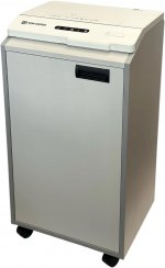 Шредер New United Respect 230М.70, секретность P-5, 252 см/мин., фрагменты - 3.9 мм x 3.8 см, объем 70 л, кол-во листов до 25 шт., скрепки, скобы, карты, CD, белый (RESPECT 230М.70)