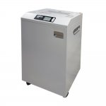 Шредер Office Kit S600 (3.9x30), секретность 3/P-4, 300 см/мин., перекрестный - 3.9 мм x 30 мм, объем 60 л, кол-во листов до 25 шт., скрепки, скобы, карты, CD, светло-серый (OK3930S600)