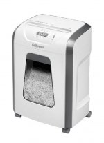 Шредер FELLOWES PowerShred 15C, секретность P-4, 198 см/мин., перекрестный - 4 мм x 4 см, объем 19 л, кол-во листов до 15 шт., скрепки, скобы, белый/серый (100017466)