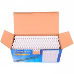 Пружины для переплета 16мм, 111-130 листов, пластик, 100шт., белые, Office Kit (BP2051)