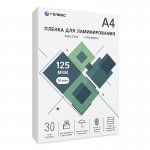 Пленка для ламинирования Гелеос 125 мкм, 216x303 (A4), 30 шт., глянцевая (LPA4-125-30)