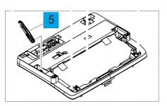 Стопор (упор) узла сканирования HP оригинал LJ M28/M141 (RC5-4941)