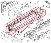 Узел очистки ленты переноса Konica Minolta оригинал для Konica Minolta (A4EUR70D44/A4EUR70D33/A4EUR70D22)