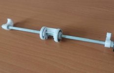 Вал захвата из кассеты (без ролика) HP оригинальный для 1606/LJ P1566/M1536, RC2-1439-010 (RC1-1439-000/RC2-1439-002 OEM восстановленный)