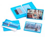 Акриловый магнит прямоугольный 108х78 мм голубой