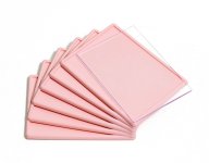 Акриловый магнит прямоугольный 108х78 мм розовый