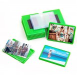 Магнит акриловый прямоугольный 84х59 мм под фото вставку 74х49 салатовый