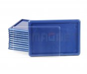 Магнит акриловый прямоугольный 84х59 мм под фото вставку 74х49 синий металлик