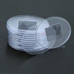 Овальный акриловый магнит 85 х 63 мм прозрачный