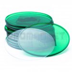 Овальный акриловый магнит 85 х 63 мм зеленый прозрачный