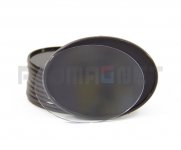 Овальный акриловый магнит 85 х 63 мм коричневый