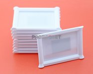 Акриловая заготовка магнит «Колонна» 95 х 67 мм белый