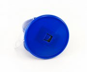 Заготовка для магнита акриловая Круг фото вставка D-70 мм синий