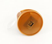 Заготовка для магнита акриловая Круг фото вставка D-70 мм золотой