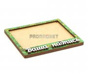 2D Заготовка магнитная фоторамка с надписью под вставку 100х70 мм (с акриловым стеклом) зеленый