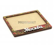 2D Заготовка магнитная фоторамка с надписью под вставку 100х70 мм (с акриловым стеклом) красный