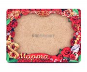 Магнит фоторамка «8 марта» под фото вставку 100х70 мм (с голографическим покрытием)