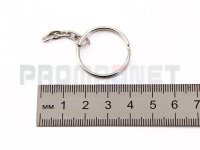 Кольцо с цепочкой для брелоков D-24 мм