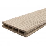 Доска террасная из МПК STRADA 25х140х2000 светлая 3D