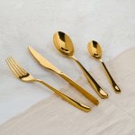 Набор столовых приборов Le Meiler Norme 5, 4 предмета, золотой, FS-012